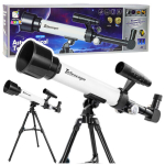 Astronominis teleskopas Lean Toys, baltas