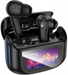 Hoco Eq21 Tws belaidės ausinės su Anc ir lietimui jautriu ekranu, juodos