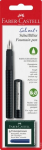 Faber-Castell School+&nbsp;fountain pen,&nbsp;carbon look on blister card, FC498094