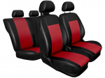 Odiniai automobilių sėdynių užvalkalai COMFORT raudoni AutoDekor