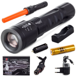 Bailong taktinis LED žibintuvėlis cree zoom xm-l3 u3