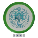 Diskgolfo diskas Discmania S-Line FD3 Solar Flare, baltas/žalias