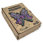 Medinė dėlionė Spalvingas drugelis PuzzleOk, 68 d.