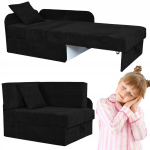 Kairysis arba de&scaron;inysis kampinė sofa BONI i&scaron;traukiama sofa BLACK Family Meble