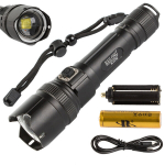 Taktinis žibintuvėlis Bailong LED XHP99 Zoom Strong