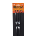 Ie&scaron;mų rinkinys Texas Club Grill Skewer, 45 cm, sidabrinės spalvos