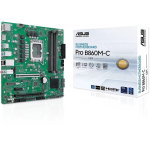 Pagrindinė plok&scaron;tė Asus pagrindinė plok&scaron;tė PRO B860M-C-CSM, LGA 1851, Intel B860, micro ATX, DDR5-SDRAM, 4x DIMM, 256 GB, 2x M.2, PCIe 5.0