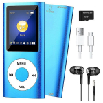 MP3 grotuvas Mp3 grotuvas su "Bluetooth 5.0", muzikos grotuvas su 8gb Tf kortele, fm, ausinėmis, ne&scaron;iojamasis Hifi muzikos grotuvas