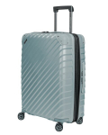 Vidutinio dydžio lagaminas SwissBags Diamond cut 67 cm metallic blue