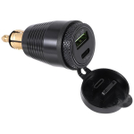 Motociklo Din ki&scaron;tukas vandeniui atsparus įkroviklis į Qc3.0 Usb įkroviklį ir C tipo 30w maitinimo tiekimo adapterio lizdą