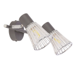 Lubų &scaron;viestuvas Candellux CURTIS pilkas 2x40W E14