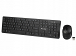Belaidės klaviatūros ir pelės komplektas BLOW WORK BALANCE, juodas, USB 2,4 GHz