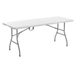 180 cm sulankstomas plastikinis lauko stalas
