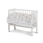 Vaiki&scaron;ka lovytė su ratukais BabyTrold Nina, 90x39,5 cm, balta