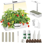 GreenBlue GB133 i&scaron;manusis gėlių vazonas, 4L, 12 augalams, LED, 24W, automatinis ap&scaron;vietimas, įmontuotas siurblys