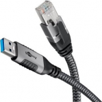Ethernet adapteris Usb 3.0 į Rj45, 3m, Cat 6 Ftp