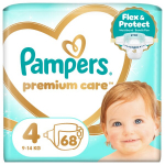 Pampers Premium Care Tape Sauskelnės, 4 Dydis, 68 vnt.