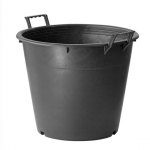 Bamaplast vidinis vazonas su rankenomis Mastello, juodas, 50 l