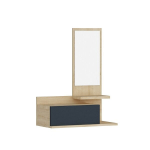 Prie&scaron;kambario baldų komplektas Kalune Design Rozella, ąžuolo spalvos/pilkas