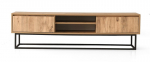 TV staliukas Kalune Design Belinda 140 cm, juodas/rudas
