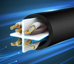 Plok&scaron;čias tinklo kabelis patchcord LAN RJ45 Ethernet Cat. 6 0,5m, juodas