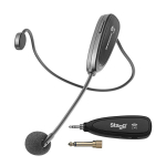 Bevielis mikrofonas ant ausies (headset) Stagg SUW 12H-BK