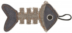 Žaislas katėms žuvis Barry King, 14x7,5 cm, ruda/pilka