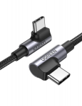 Kampinis USB-C laidas, 100W ,1m, juodas