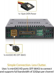 Icy Dock Mb833m2k-b Ssd dėklas, M.2, juodas