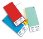 Skirtukai Sm-Lt, 110x235 mm, 50vnt., kartoniniai, raudoni