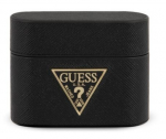 Guess Saffiano dėklas AirPods Pro, juodas