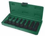 Jonnesway 8 vnt. smūginiai Torx antgaliai 1/2"