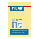 Lipnūs lapeliai Milan, 50 x 76 mm, 100 lapelių, geltoni