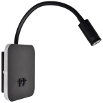 Naktinė lempa BASE 8W+2W BLACK