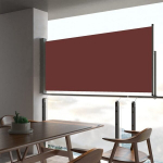 I&scaron;traukiama &scaron;oninė kiemo pertvara vidaXL, 60 x 300 cm, ruda