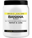 Kaukė su migdolų proteinais Stapiz Basic Salon Banana 1000 ml