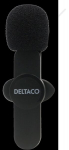 Belaidis mikrofonas Deltaco VLOG-100 USB-C/Lightning, segamas, 5 h baterija