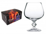 Taurės brendžiui 250ml Claudia 6 vnt. be dekoro (BOHEMIA CRYSTAL)