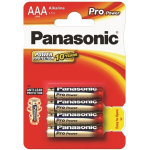 baterijos &scaron;arminės, aaa, 1,5 v, "panasonic", lizdinė plok&scaron;telė, 4 pakuotės, 265899, "pro power