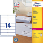 Avery etiketės 99,1x38,1mm, 1400 vnt. L7163-100