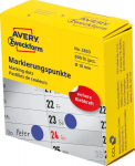 Avery Zweckform žymėjimo ratukai 10mm, 800 vnt., mėlyni