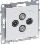 Legrand Suno Tv-r 2xsat galinis lizdas, baltas