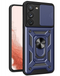 Hybrid Armor Camshield skirtas Samsung Galaxy S23 Ultra, mėlyna