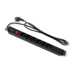 Maitinimo juosta &scaron;altinis skirtas stovui 19'' 1u 16a 6xfrench 2m Qoltec