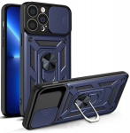 Hybrid Armor Camshield skirtas iPhone 13 Pro Max, mėlynas