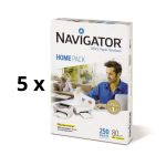 Biuro popierius Navigator Home Pack A4, 80 g/m2, 250 lapų 5 vnt