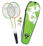 Badmintono rinkinys Talbot Torro 2 ATTACKER, žalias-oranžinis