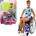 Lėlė Ken Barbie neįgaliųjų vežimėlyje