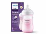 Buteliukas Philips Avent Natural Response, rožinis, 1 mėn+, 260 ml