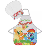 "My Little Pony" 2 dalių vaiki&scaron;kos prijuostės ir kepurės rinkinys